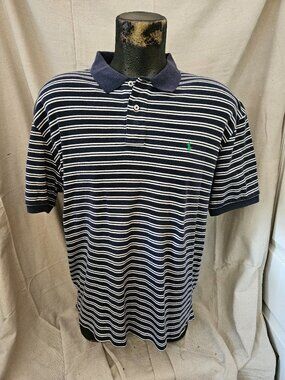 Mint Condition Men's Classic Stripe Ralph Lauren Polo Shirt Sz XL